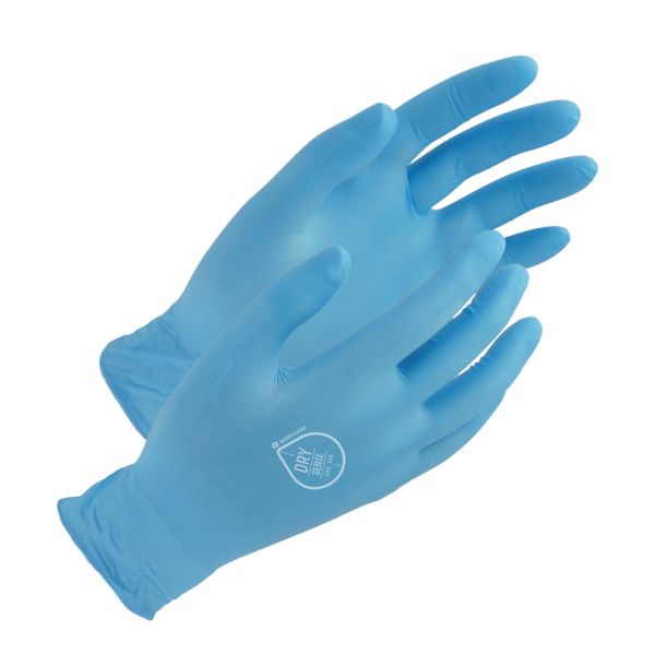 Engangshanske Workhand DRY SENSE Nitril, Pudderfri, 100-pakke Størrelse 6